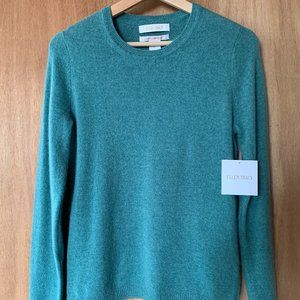 ellen tracy seafoam green cashmere sweater